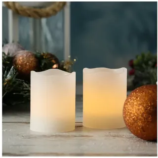 MARELIDA LED Kerzenset Mini H:6 cm D:5 cm 2 St. weiß