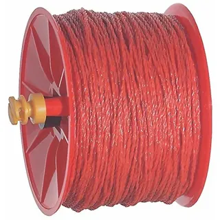 Mini Haspel mit Kunststofflitze, 250 m Orange