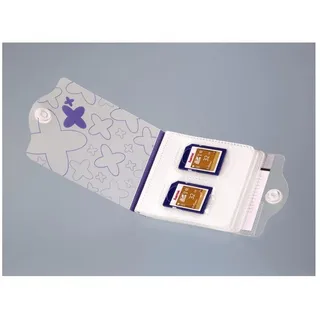 Hama für 8 SD-Speichermedien, Blau/Transparent