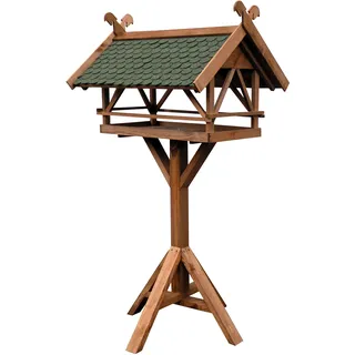 Dobar Vogelfutterhaus Westfalen 78 x 62 x 148 cm Grün/Braun, Holz