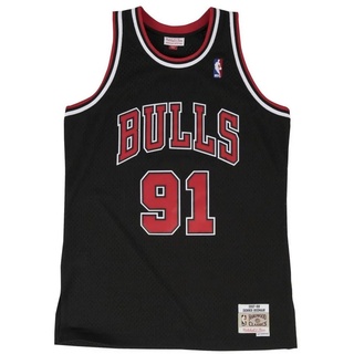 Mitchell & Ness Herren, Sportshirt, Swingman Jersey Chicago Bulls 199798 Dennis Rodman S