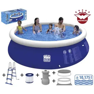 Set 450 x 90 cm inkl. Filterpumpe und Leiter und Abdeckplane