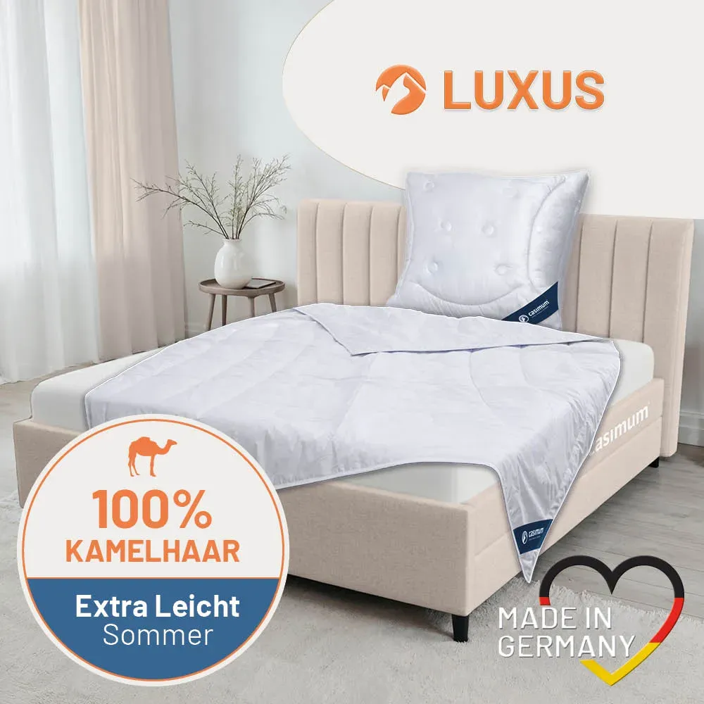 Kamelhaardecke »LUXUS« – 100% Kamelhaar für ein luxuriöses Schlaferlebnis, Größe: 200x200