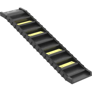 PawHut Hunderampe klappbar Hundetreppe Auto & SUV rutschfest Einstiegshilfe für Kofferraum, 154x40cm, Hundeautorampe für Große & Kleine Tiere bis 68 kg Schwarz   Aosom