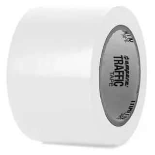a.m.p.e.r.e A.M.P.E.R.E. Traffic Tape Standard 0,15 mm Dicke 75mm x 33m Weiß