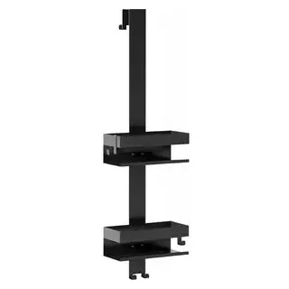 Wilford & Sons Duschablage Hängeregal, schwarz, zum Aufhängen, Duschregal, aus Edelstahl, 21 x 73 cm