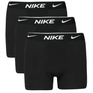 Nike 3 PACK - Everyday Cotton Boxer Brief Herren Wäsche schwarz Größe 6Y-8Y Bekleidung