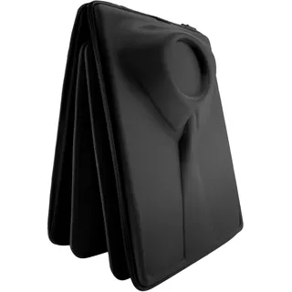 Packshi Hemd-Reisetasche, Kleidersack, Schutz, Anti-Falten-Aufbewahrung für Hemden, mit Ordner, Geschenk für Männer, Schwarz