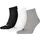 Quarter 3er Pack grey/white/black 43-46