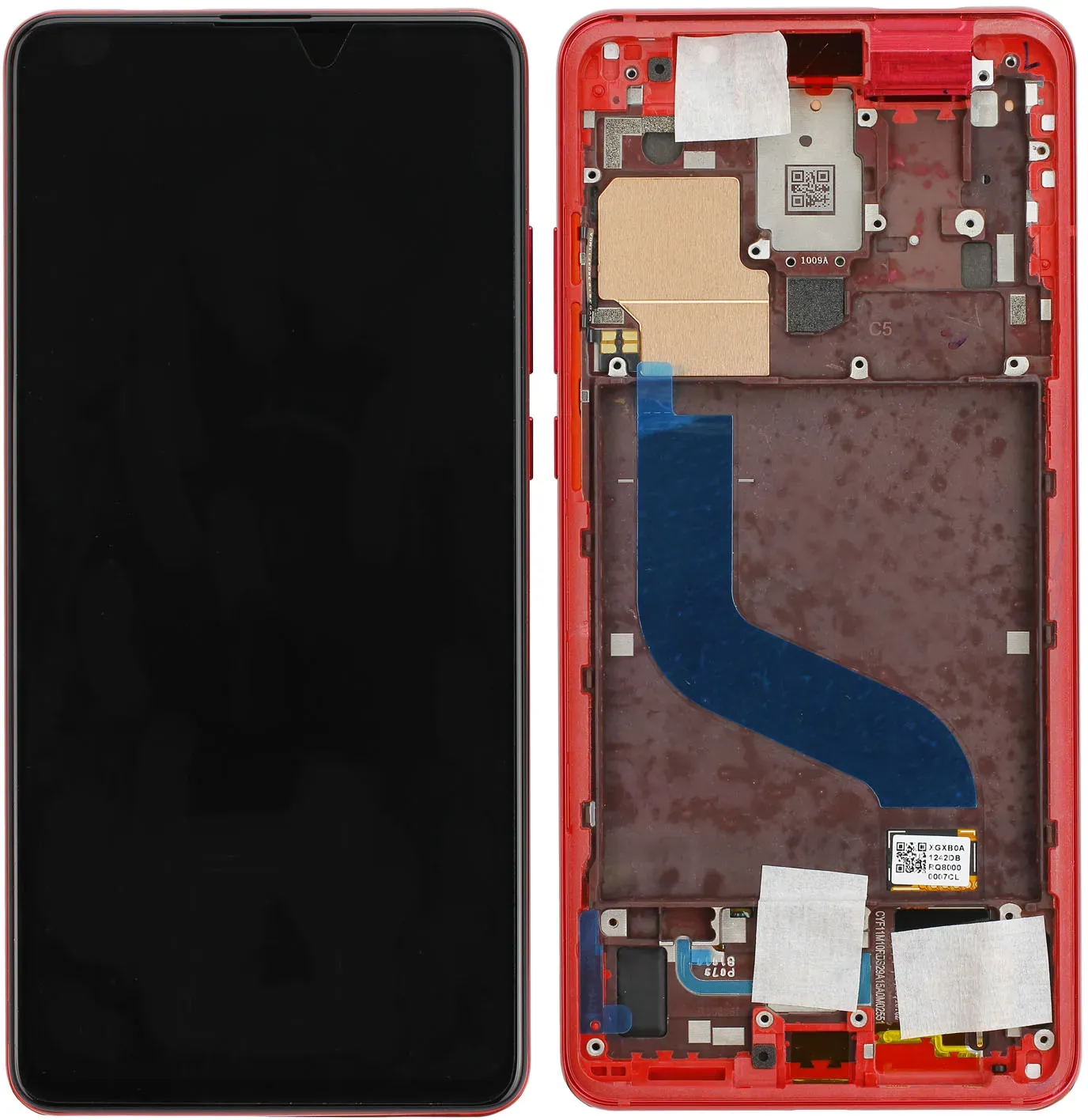 LCD-Kompletteinheit für Xiaomi Mi 9T, Mi 9T Pro, Red Flame