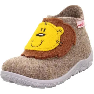 superfit Jungen - Schuhe HAPPY Slipper, Modern, BEIGE/GRAU 4000, 28