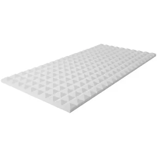 MUSIC STORE Akustikplatte, (Pyramis Absorber 50x100x 3 cm Basotect weiß, Studio Akustikelemente, Absorber), Pyramis Absorber, Basotect