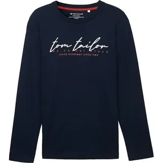 Tom Tailor GmbH (sap) printed longsleeve, sky captain blue -... XXXL