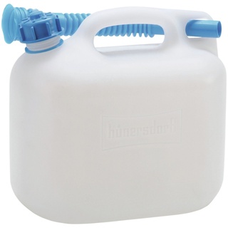 Hünersdorff Wasserkanister ECO 6 L mit Auslaufrohr und unverlierbarer Deckelverschraubung, Liter, Made in Germany