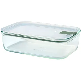 - Glasbehälter mit deckel EasyClip - Meal prep boxen - Geeignet für Mikrowelle, Dampfgarer, Ofen und Gefrierschrank - Luftdicht und auslaufsicher - Mikrowellengeschirr - 1500 ml - Nordic sage