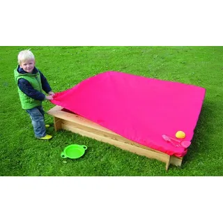 Sandkastenabdeckung Premium - Farbe:Rot - aus: Kunststoff