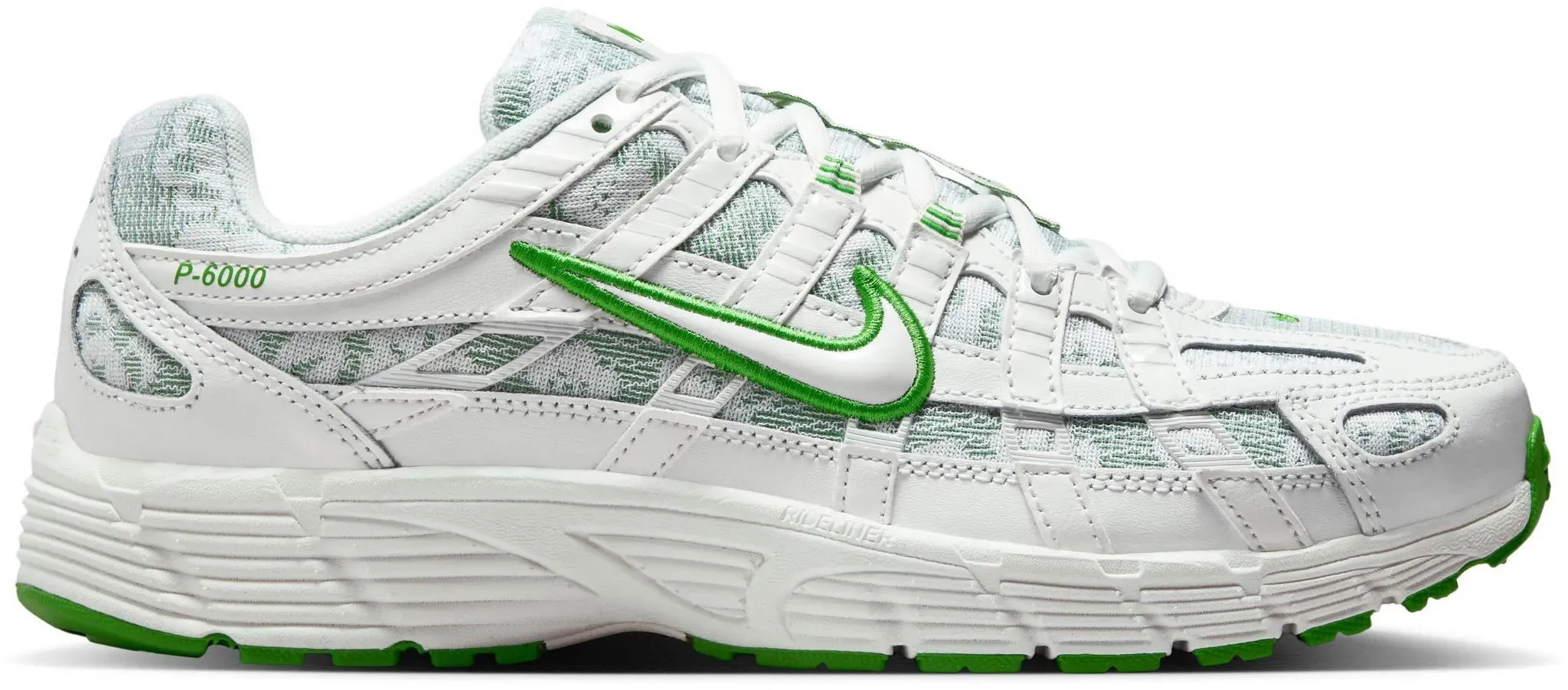 Nike P-6000 Sneaker Damen in summit white-summit white-kelly green, Größe 40 1/2 - weiß