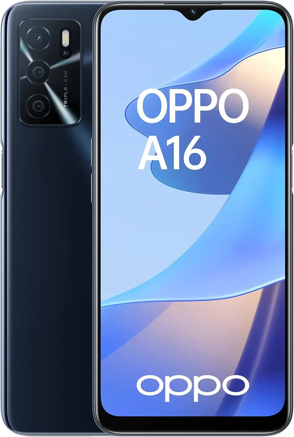 Oppo A16 64GB [Dual-Sim] schwarz | Zustand: Neu & original versiegelt