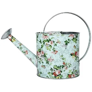 Linoows Dekoobjekt Rosen Gießkanne, Wasserkanne, Pflanzen Kanne (kein Set), Pflanzen Kanne aus Metall bunt