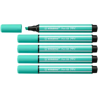- Premium-Filzstift mit dicker Keilspitze - Pen 68 MAX 5er Pack - eisgrün