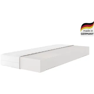 Komfortschaummatratze »Lasse«, 21 cm, cm hoch, Raumgewicht: 32 kg/m3, (1 St.), in 3 Härtegraden erhältlich, hochwertiger und waschbarer Matratzenbezug, weiß