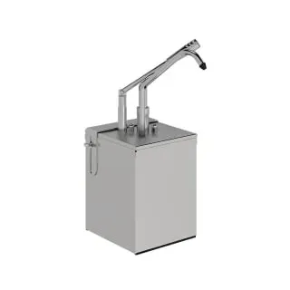 Gastro Inox GN Dosierspender, 1/4 Behälter und Hebelbedienung 503.183 , Maße (B x H x T): 175 x 390 x 280 mm, 5 Liter
