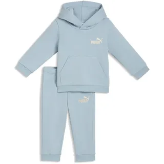 Puma "Minicats LOUNGEWEAR SET TR INF", Jungen, Gr. 62, seafoam, Sweatware, Obermaterial: 68% Baumwolle, 32% Polyester. bedruckt, regular fit, Sportanzüge Trainingsanzug, mit Kapuze