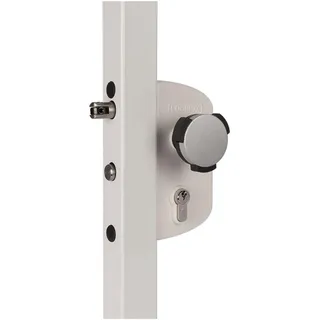 Locinox Gittertorschlossset LAKZ4i4i mit Türknopf für 40 mm Profile Alu RAL7040