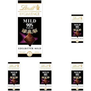 Lindt EXCELLENCE Mild 90% Kakao - Milde Edelbitter-Schokolade | 100 g Tafel | Extra milde Bitter-Schokolade | Intensiver Kakao-Geschmack | Dunkle Schokolade | Vegane Schokolade | Schokoladengeschenk