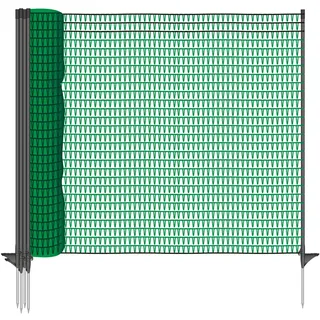 VOSS.farming 20m Premium Universal Begrenzungszaun, Campingzaun, Hundezaun, Teichschutz, 80cm, 12 Pfähle