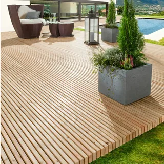 mocoPinus Terrassensystem PINUTEX sib. Lärche- vorgefertigte Terrassen - 200 cm