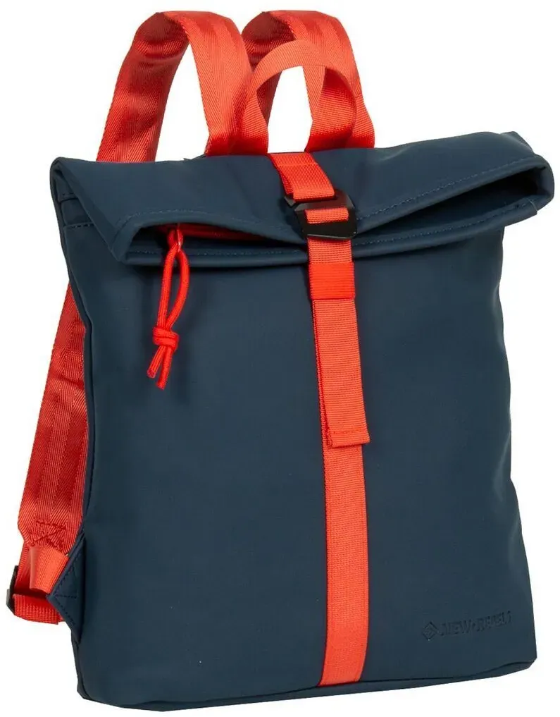 Tim - Los Angeles Rolltop Mini Rucksack navy/rot