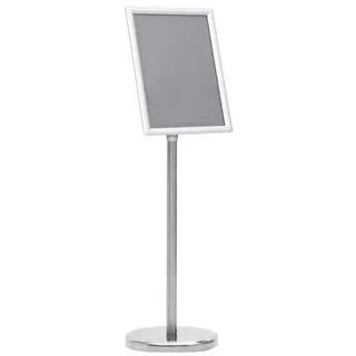 vidaXL A4-Plakatständer Silbern Aluminiumlegierung