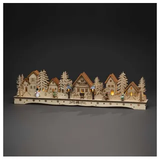 Konstsmide LED Holzsilhouette Dorf 78 x 9 x 18,5 cm