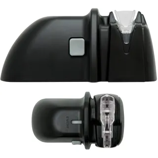 Kyocera DS-38 Diamant-Messerschärfer, für Keramik- und Stahlklingen für Rechtshänder, schwarz