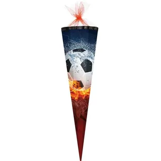 NESTLER Schultüte Fußball 85 cm 6-eckig