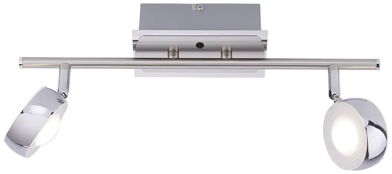LED-Deckenleuchte, 2 flexible Leuchtspots, inkl. Fernbedienung, dimmbar