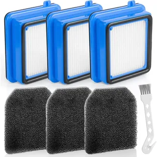 QX7 Filter für AEG, 3 Stück QX6 QX7 QX8-2 Staubsauger Ersatzteile Zubehör Set Ersatzfilter für AEG ASKW1, 3 Vormotorfilter 3 Hygienefilter 1 Re...