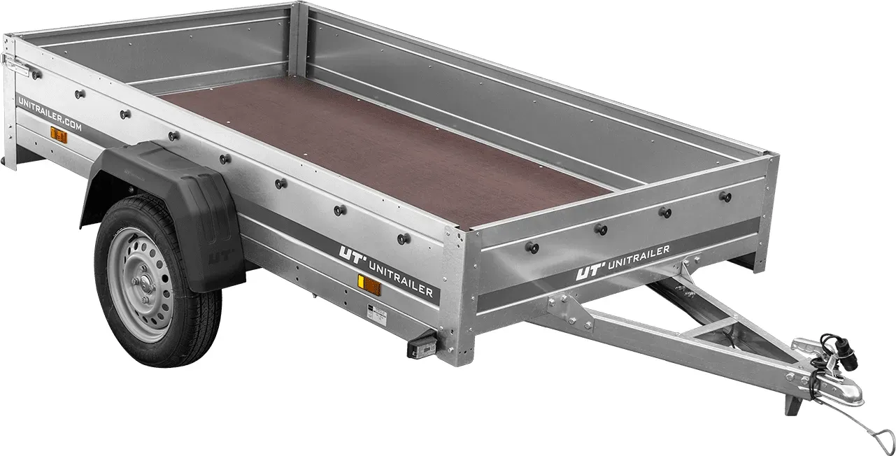 Einachsanhänger Unitrailer Garden Trailer 230 FD 230 x 125 cm mit Starrdeichsel 750 KG
