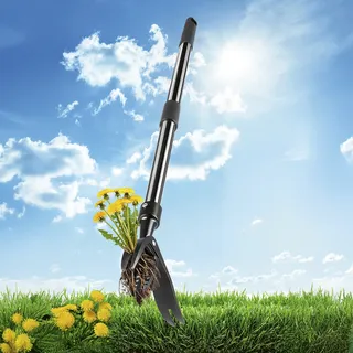 EASYmaxx Unkrautstecher 112cm silber/schwarz