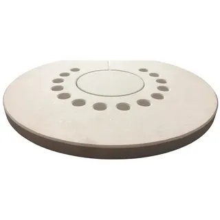 ADURO Abdeckplatte Kalkstein für Kaminofen 0,03 m Weiß