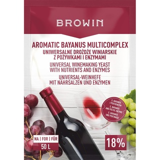 Set Hefenährsalz+ Weinhefe - für alle Weinsorte/Trockenhefe/Weinhefe/Reinzuchthefe Multicomplex Starterset für Wein (1x Aromatic Bayanus Multicomplex)