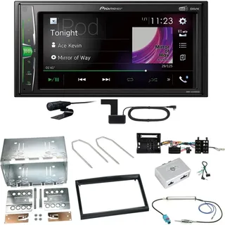 Pioneer DMH-A3300DAB Bluetooth USB Einbauset für Citroen C2 C3 Berlingo Jumpy