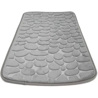 Intirilife Duschvorleger Grau 80 x 50 cm