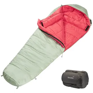 Skandika Schlafsack Gjora | Mumienschlafsack für Erwachsene, 3-4 Jahreszeiten, Nylon-Ripstop, kompakt, wasserabweisend, Packsack | Outdoor, Camping, Wandern, Winter