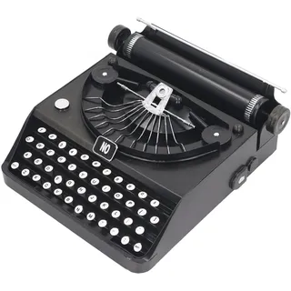 Schwarzes Retro-Vintage-Schreibmaschinenmodell, Tragbare Manuelle Requisiten, Dekoration für das Heimbüro