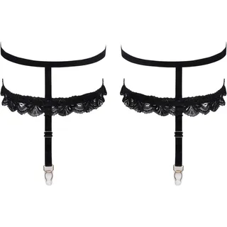 Cottelli Accessoires Straps-Strumpfband, Schwarz, S/M