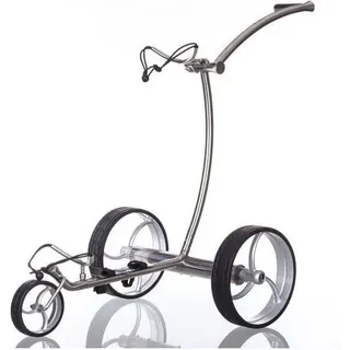 Elektro Golf Trolley streaker Edelstahl poliert. Li-Io Akku. Bergabfahrbremse silber No Size
