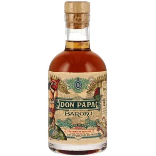 Don Papa Baroko Mini | Premium Spirituose auf Rumbasis | Exotischer Geschmack | Aus "Black Gold" Melasse gebrannt | 40% Vol. | 200ML