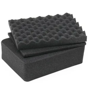 HMF ODR100 Koffereinlagen mit Rasterschaumstoff für Outdoor-Fotokoffer 3er Set 24 x 18 cm